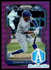 2021 Prizm Edward Olivares Rookie Kansas City Royals #137 Purple Prizm